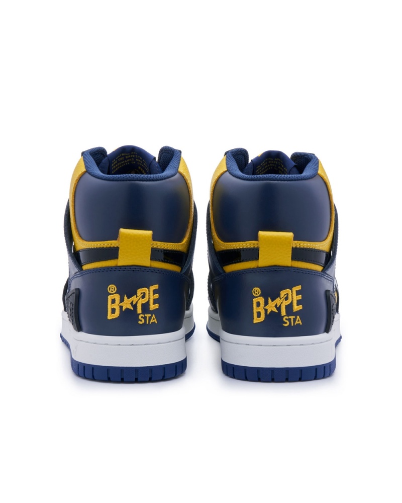 Basket Bape STA 93 HI Bleu Marine Bleu Homme | MDG-70195994